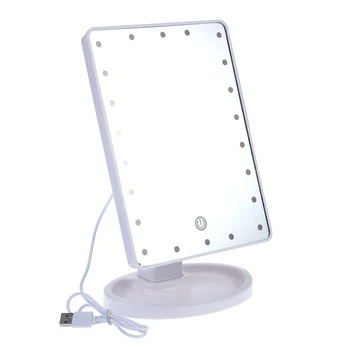 Lighted Makeup Mirror with 22 LED Lights Touch Screen Dimmable USB Power Supply(White)
Lighted Makeup Mirror with 22 LED Lights Touch Screen Dimmable USB Power Supply(White)