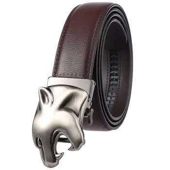 Genuine Leather Belt Men Quality Business Style Belt with Leopard Head Automatic Buckle Cowhide Luxury Mens Belts 110-130cm
Genuine Leather Belt Men Quality Business Style Belt with Leopard Head Automatic Buckle Cowhide Luxury Mens Belts 110-130cm