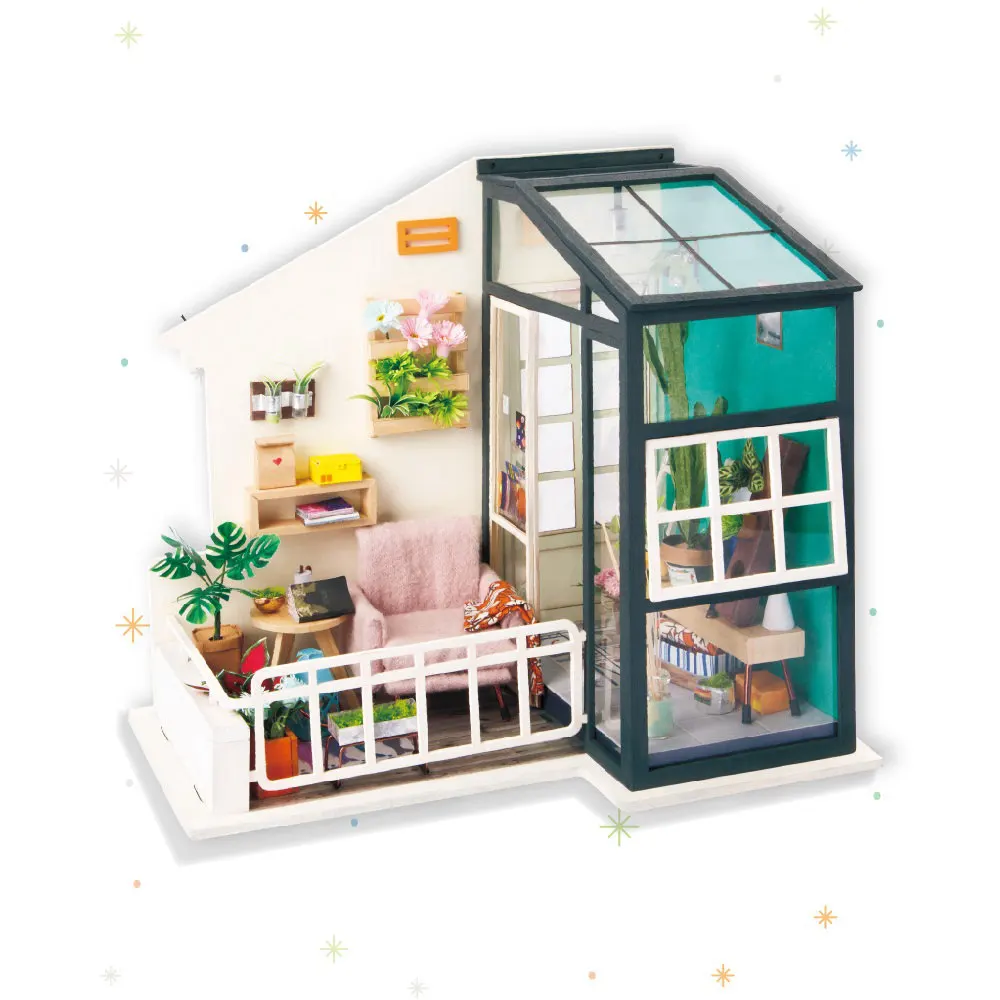 Robotime Home Decor Figurine DIY Miniature Balcony Daydreaming Wooden Modern Home Decoration Accessories Gift for Children DGM05
Robotime Home Decor Figurine DIY Miniature Balcony Daydreaming Wooden Modern Home Decoration Accessories Gift for Children DGM05