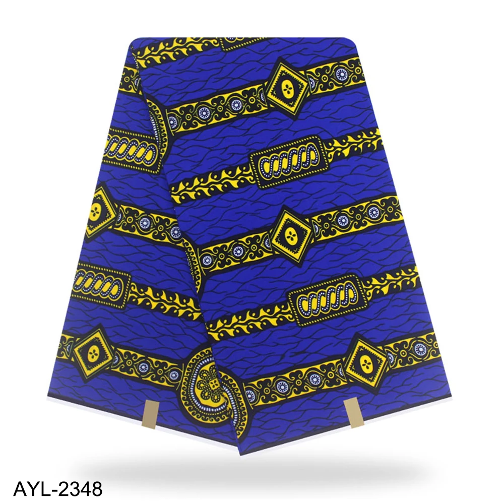 Blue Amazing African Wax Cotton Fabric Breathable Nigeria Cotton Wax Fabric Coated Fabric 6 Yards Per Lot AYL- 2348 
Blue Amazing African Wax Cotton Fabric Breathable Nigeria Cotton Wax Fabric Coated Fabric 6 Yards Per Lot AYL- 2348