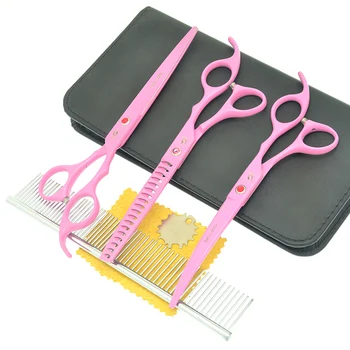 Meisha 7.0" Pink Grooming Scissors for Pets Stainless Steel Dog Straight Curved Cutting Shears 18Teeth Thinning Clippers HB0172
Meisha 7.0" Pink Grooming Scissors for Pets Stainless Steel Dog Straight Curved Cutting Shears 18Teeth Thinning Clippers HB0172