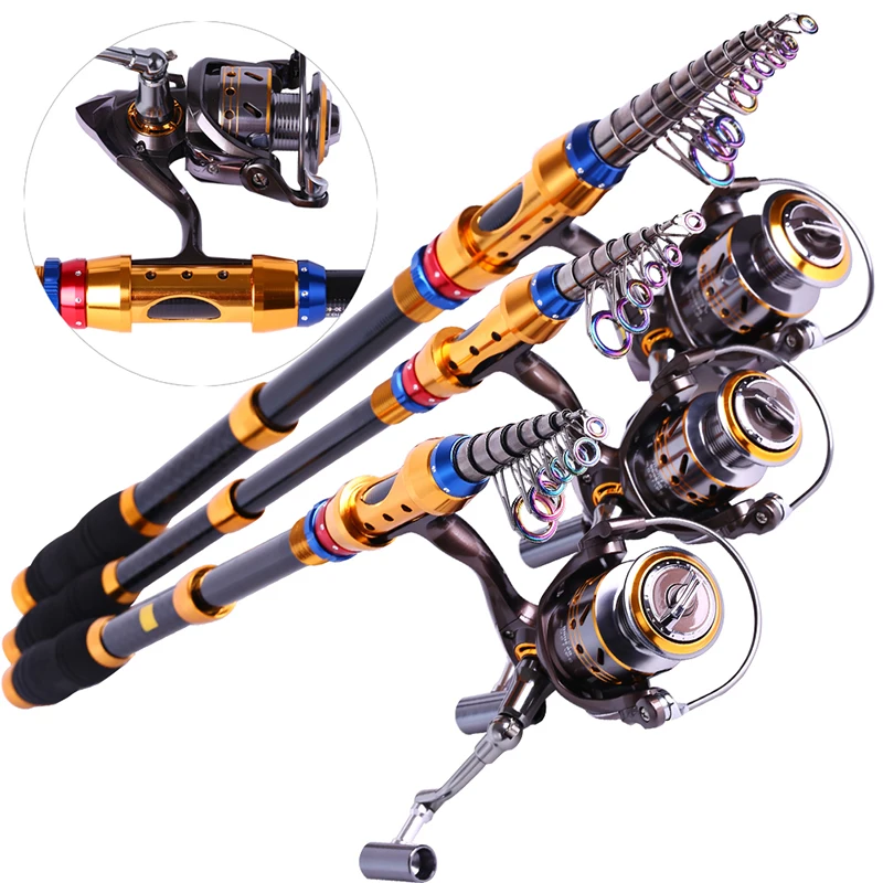 Spinning Telescopic Fishing Rod Set And Carp Fishing Reel 1.8m-3.6m Carbon Fishing Pole Sea Casting Fishing Rods
Spinning Telescopic Fishing Rod Set And Carp Fishing Reel 1.8m-3.6m Carbon Fishing Pole Sea Casting Fishing Rods