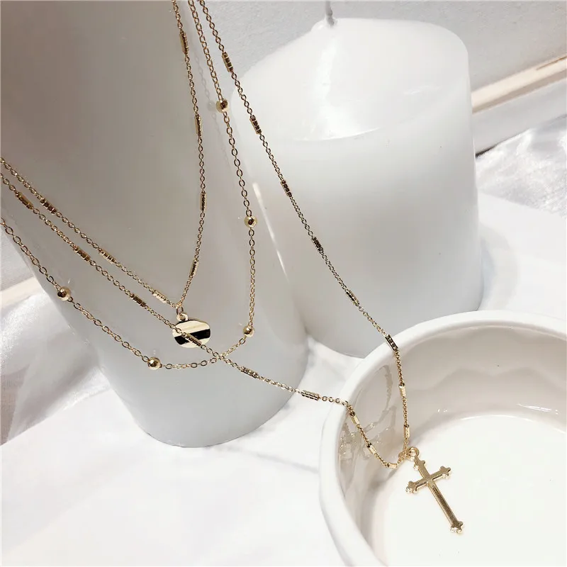 Multi Layers Coin Cross Long Necklaces & Pendants Wholesale 2019 Fashion Jewelry Personality Gold Color Chain Choker Bijoux
Multi Layers Coin Cross Long Necklaces & Pendants Wholesale 2019 Fashion Jewelry Personality Gold Color Chain Choker Bijoux