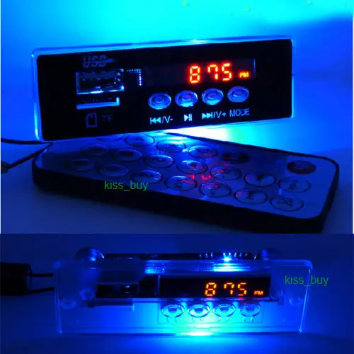 Digital LED dc 5V/12v MP3 decoder board Audio TF card/ USB music player display panel FM radio module + IR Remote FM Radio Car
Digital LED dc 5V/12v MP3 decoder board Audio TF card/ USB music player display panel FM radio module + IR Remote FM Radio Car