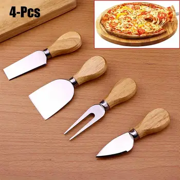 4pcs/set Cheese Knives Wood Handle Cheese Knife Slicer Kit Kitchen Cooking Baking Tool Cheese Cutter Useful Accessories
4pcs/set Cheese Knives Wood Handle Cheese Knife Slicer Kit Kitchen Cooking Baking Tool Cheese Cutter Useful Accessories