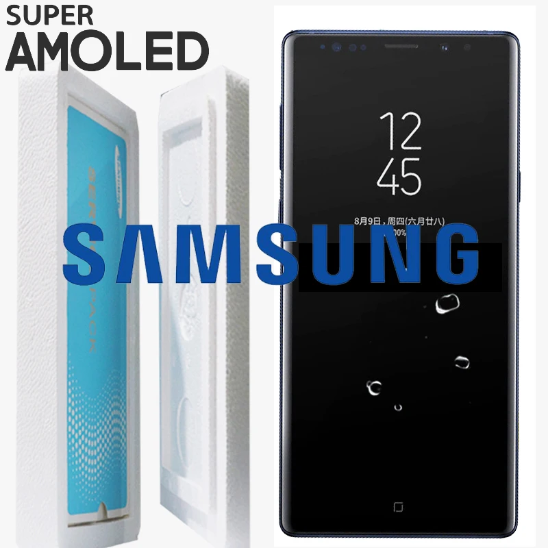 ORIGINAL SUPER AMOLED 6.4'' LCD with frame for SAMSUNG GALAXY Note 9 Note9 N960F Display Touch Screen Digitizer Assembly
ORIGINAL SUPER AMOLED 6.4'' LCD with frame for SAMSUNG GALAXY Note 9 Note9 N960F Display Touch Screen Digitizer Assembly