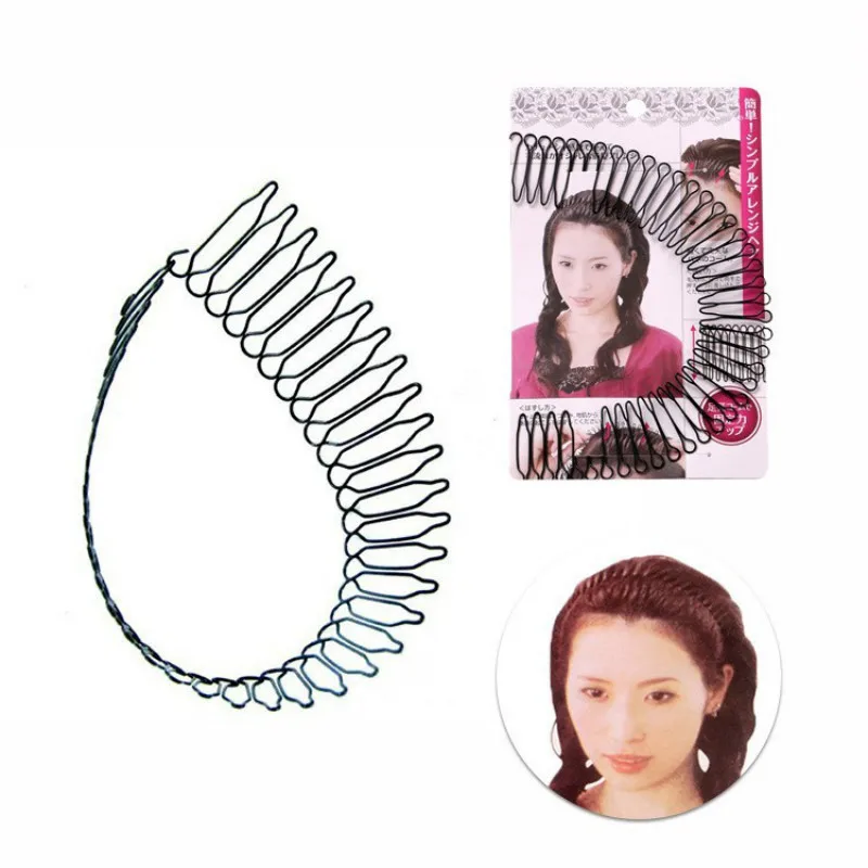 Black Metal Waved Style Hairband Bend Front Modeling Invisible Hair Hoop Hairpin Headwearn Hair Comb styling tool
Black Metal Waved Style Hairband Bend Front Modeling Invisible Hair Hoop Hairpin Headwearn Hair Comb styling tool