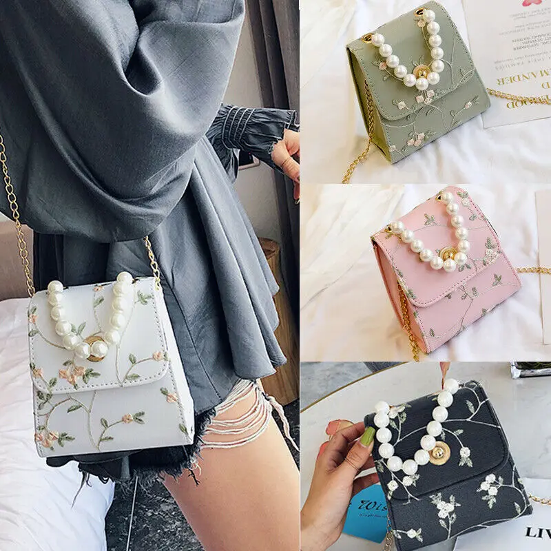 2019 New Hot Fashion Women's Pearl Handle Chain Handbag Crossbody Shoulder Bag Travel Tote Purse Handbags Gifts
2019 New Hot Fashion Women's Pearl Handle Chain Handbag Crossbody Shoulder Bag Travel Tote Purse Handbags Gifts