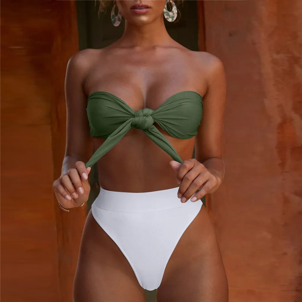 Sexy Bandage Bikini Set Push-Up Brazilian High Waist Swimwear Beachwear Swimsuit Halter Maillot De Bain 2019 6.14*3
Sexy Bandage Bikini Set Push-Up Brazilian High Waist Swimwear Beachwear Swimsuit Halter Maillot De Bain 2019 6.14*3