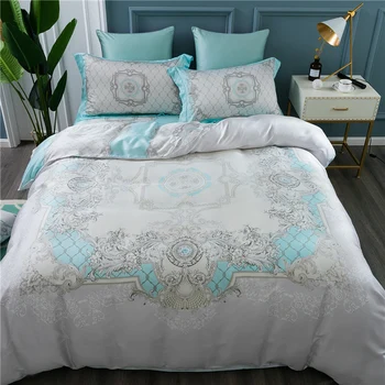 New Tencel Silky Smooth Palace Classic Bedding Set Cool Refreshing Duvet cover set Bed sheet Pillowcases Queen King size 4Pcs
New Tencel Silky Smooth Palace Classic Bedding Set Cool Refreshing Duvet cover set Bed sheet Pillowcases Queen King size 4Pcs