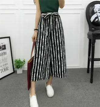 high waist culottes Wide pants horn wide leg pants dance tenths Frenulum Lacing female trousers Belly Dance Casual Boho
high waist culottes Wide pants horn wide leg pants dance tenths Frenulum Lacing female trousers Belly Dance Casual Boho