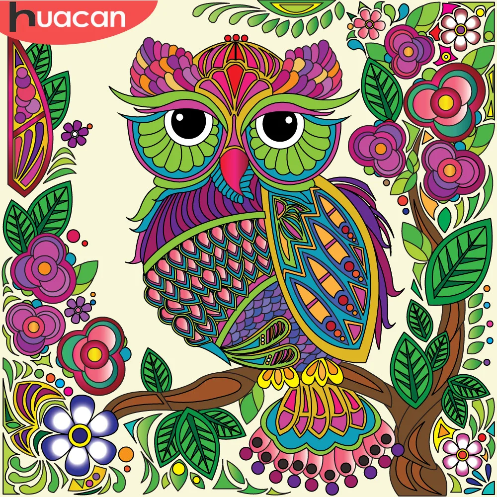 HUACAN Owl Diamond Painting With Square/Round Rhinestones Diamond Embroidery Full Set Animal Diamond Mosaic Cross Stitch
HUACAN Owl Diamond Painting With Square/Round Rhinestones Diamond Embroidery Full Set Animal Diamond Mosaic Cross Stitch
