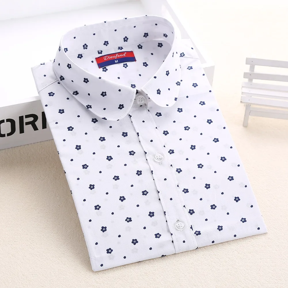 Dioufond Floral Print Ladies Tops Shirt 5XL Plus Size Polka Dot Turn-down Collar Women Blouse Casual Long Sleeve Blusas Feminina
Dioufond Floral Print Ladies Tops Shirt 5XL Plus Size Polka Dot Turn-down Collar Women Blouse Casual Long Sleeve Blusas Feminina