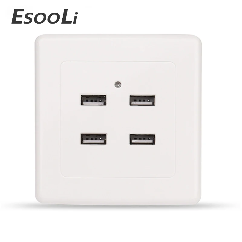 EsooLi 2017 New Arrival 4-PORT quick charger home use wall socket Power Usb Electrical
EsooLi 2017 New Arrival 4-PORT quick charger home use wall socket Power Usb Electrical