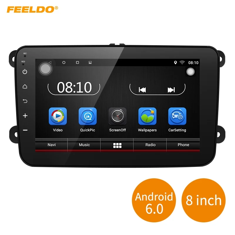 FEELDO 8" 8inch Ultra Slim Android 6.0 Car Media Player With GPS Navi Radio For VW Golf 5/6/Polo/Passat/Jetta/Tiguan/Touran
FEELDO 8" 8inch Ultra Slim Android 6.0 Car Media Player With GPS Navi Radio For VW Golf 5/6/Polo/Passat/Jetta/Tiguan/Touran