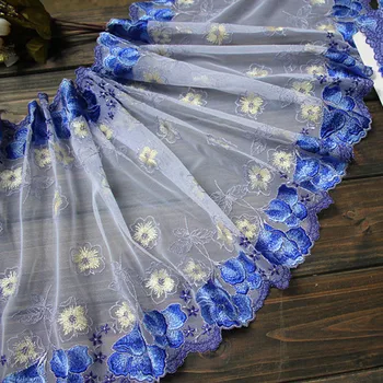 12.2"31cm(3yards/lot) Bilateral Embroidered FloralTulle Lace Trim~ White+Blue+Light Yellow~Bloomy~
12.2"31cm(3yards/lot) Bilateral Embroidered FloralTulle Lace Trim~ White+Blue+Light Yellow~Bloomy~