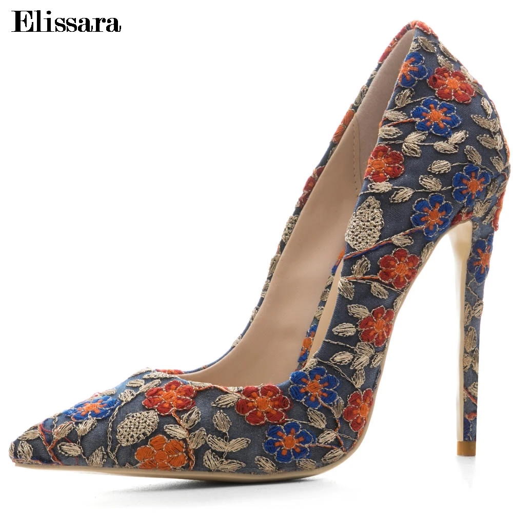 Women Spring Autumn High Heels Pumps Shoes Sexy Pointed Toe Floral Red Stiettos Wedding Party Shoes Big Size 33-45 Elissara
Women Spring Autumn High Heels Pumps Shoes Sexy Pointed Toe Floral Red Stiettos Wedding Party Shoes Big Size 33-45 Elissara