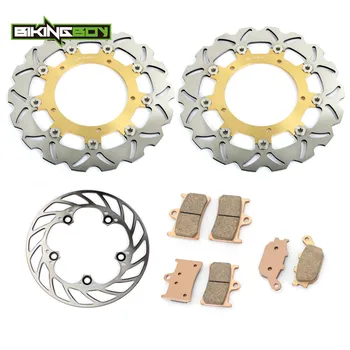 BIKINGBOY Front Rear Brake Discs Rotors Disks Pads for Yamaha YZF R1 1000 2004 2005 2006 Motorcycle Full Set Replacement
BIKINGBOY Front Rear Brake Discs Rotors Disks Pads for Yamaha YZF R1 1000 2004 2005 2006 Motorcycle Full Set Replacement