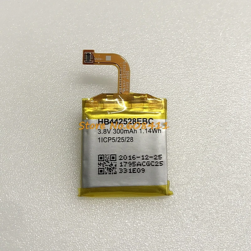 VK 3.8V 300mAh 1.14Wh HB442528EBC Battery Replacement 1ICP5/25/28 For HUAWEI Watch 1 Watch1 Li-Polymer Rechargeable Batteries
VK 3.8V 300mAh 1.14Wh HB442528EBC Battery Replacement 1ICP5/25/28 For HUAWEI Watch 1 Watch1 Li-Polymer Rechargeable Batteries
