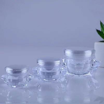 50pcs/lot 5g10g15g Small Clear Diamond Shape Mask Bottles Acrylic Cream Jar Containers For Sample Packaging cosmetic container
50pcs/lot 5g10g15g Small Clear Diamond Shape Mask Bottles Acrylic Cream Jar Containers For Sample Packaging cosmetic container