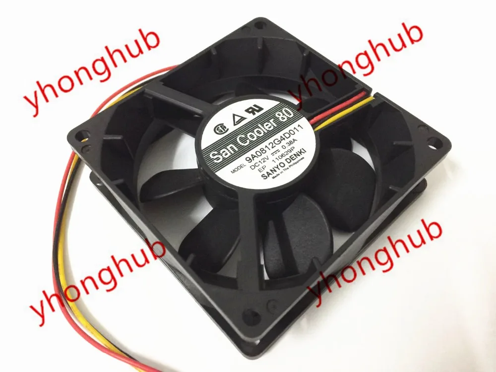 SANYO DENKI 9A0812G4D011 DC 12V 0.38A 3-проводной 80x80x25 м Вентилятор охлаждения сервера
SANYO DENKI 9A0812G4D011 DC 12V 0.38A 3-проводной 80x80x25 м Вентилятор охлаждения сервера