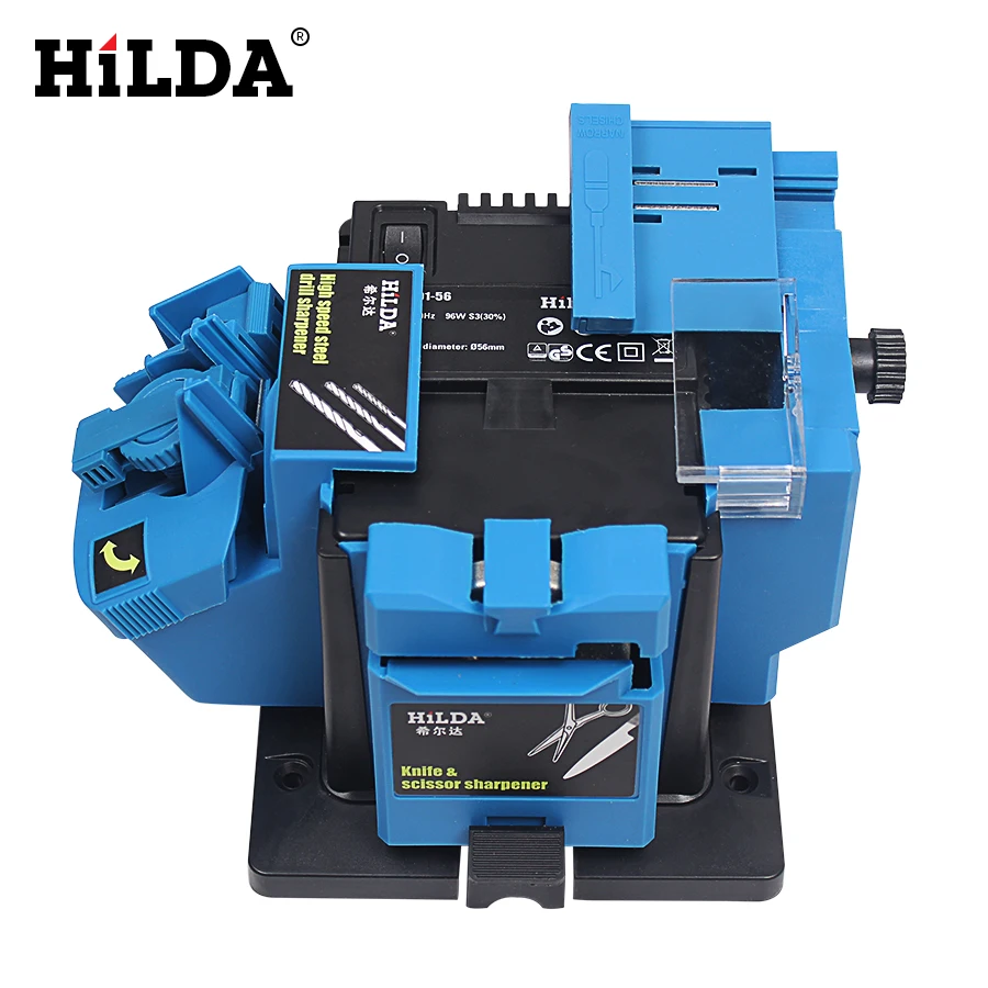 HILDA Multifunction Electric Knife Sharpener Drill Sharpening Machine Knife & Scissor Sharpener Household Power Grinding Tools
HILDA Multifunction Electric Knife Sharpener Drill Sharpening Machine Knife & Scissor Sharpener Household Power Grinding Tools