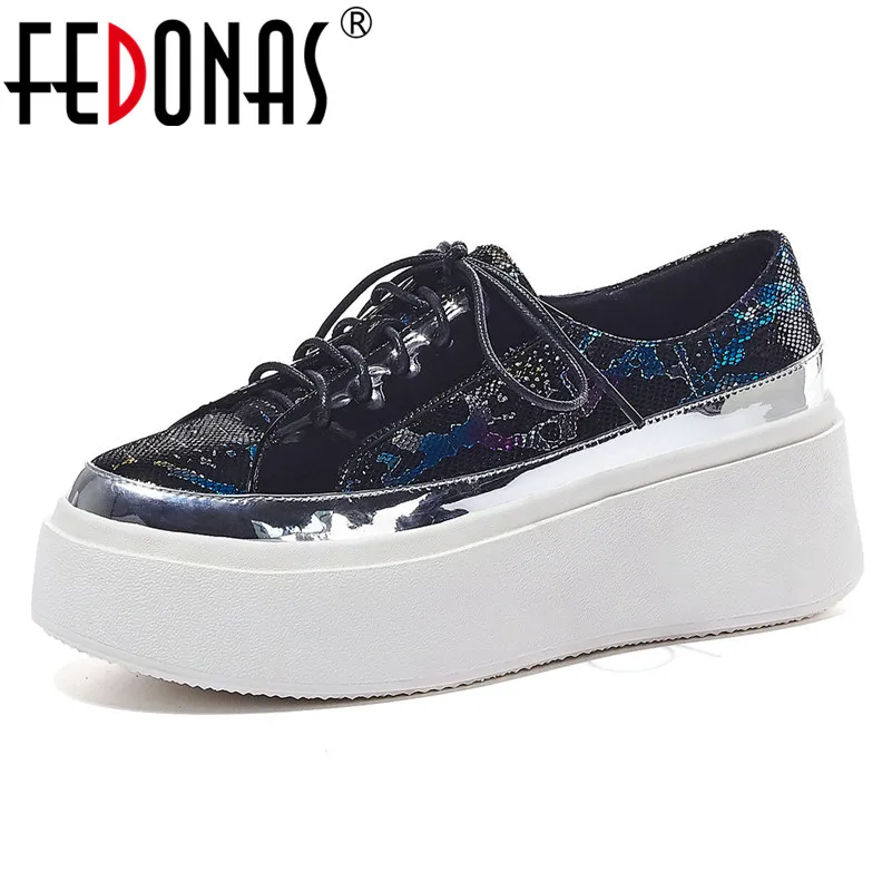 FEDONAS Fashion Women Genuine Leather Lace Up Flats Spring Autumn Round Toe Platforms Shoes Woman 2020 Casual Party Female Pumps
FEDONAS Fashion Women Genuine Leather Lace Up Flats Spring Autumn Round Toe Platforms Shoes Woman 2020 Casual Party Female Pumps