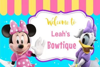 Custom Minnie Banner photo backdrop polyester or Vinyl cloth High quality Computer print birthday Background
Custom Minnie Banner photo backdrop polyester or Vinyl cloth High quality Computer print birthday Background