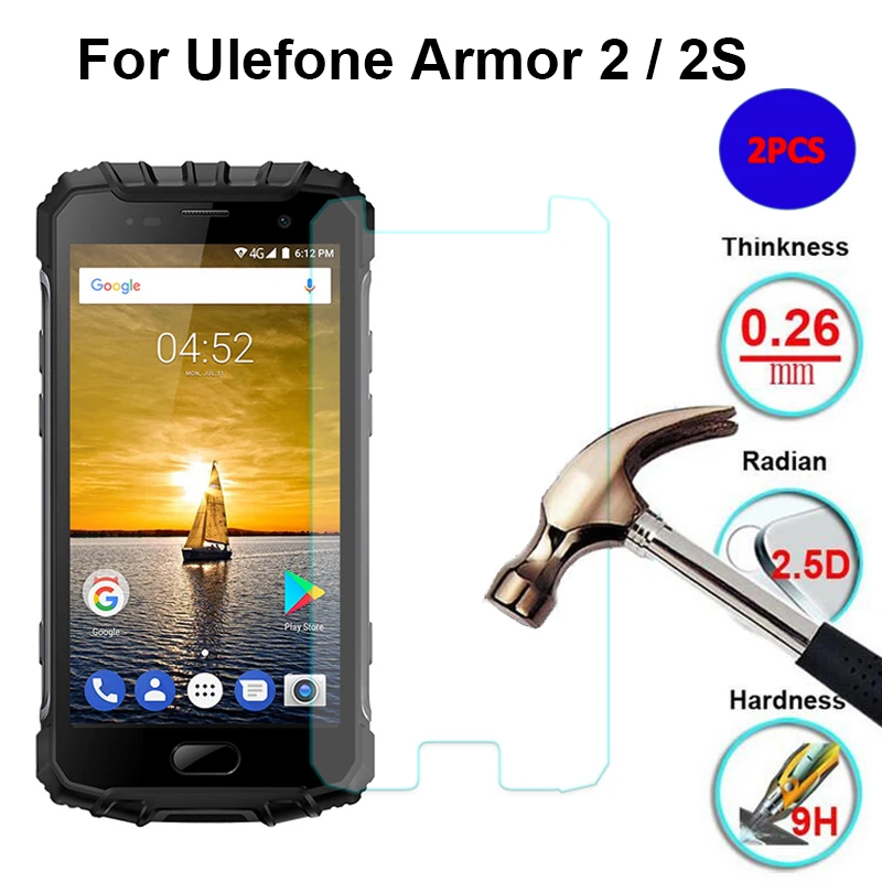 Защитное стекло для Ulefone Armor 2 S взрывозащищенное пленка переднего стекла шт. |