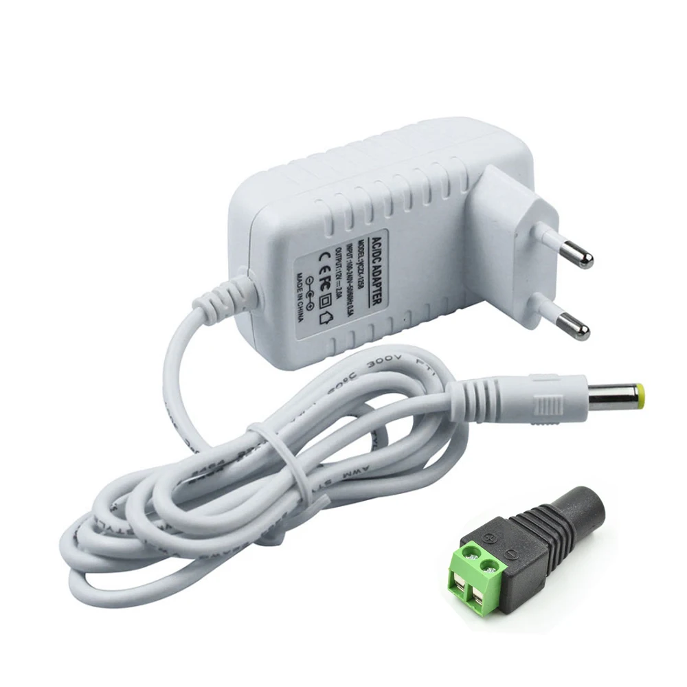 AC110-240V to 12V DC Charger Transformer with Female Connector LED Power Supply Adapter Drive Power for LED Strip Lighting
AC110-240V to 12V DC Charger Transformer with Female Connector LED Power Supply Adapter Drive Power for LED Strip Lighting
