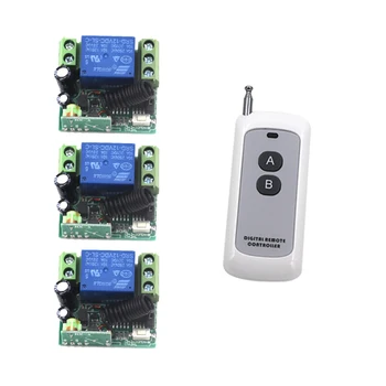 DC 12V 1CH Channel Wireless RF Transmitter Receiver Remote Control Switch 1 Transmitter 3 Receiver 4203
DC 12V 1CH Channel Wireless RF Transmitter Receiver Remote Control Switch 1 Transmitter 3 Receiver 4203