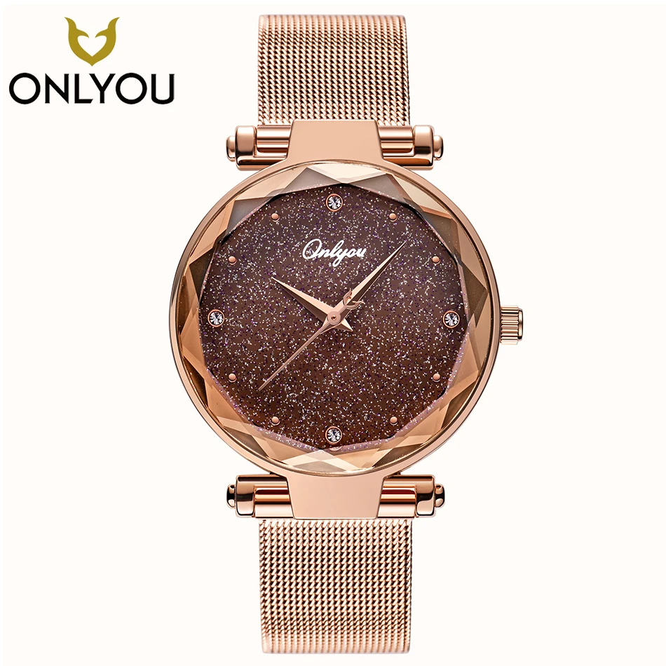 ONLYOU Elegant Women Watches Top Brand Luxury Ladies Wristwatch Rosegold Mesh Steel Jewelry Watch Female Clock Christmas Gifts
ONLYOU Elegant Women Watches Top Brand Luxury Ladies Wristwatch Rosegold Mesh Steel Jewelry Watch Female Clock Christmas Gifts
