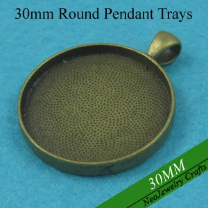 50 pcs - Antique Bronze 30mm Pendant Tray, 30mm Pendant Blank, 30mm Cabochon Setting, Round 30mm Cameo Tray
50 pcs - Antique Bronze 30mm Pendant Tray, 30mm Pendant Blank, 30mm Cabochon Setting, Round 30mm Cameo Tray