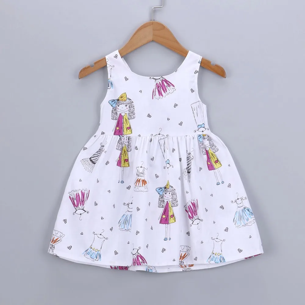 Baby dress Summer Kid Girl Cartoon Heart Print Bowknot bebek elbise casual Sleeveless Princess Dresse Clothes Children
Baby dress Summer Kid Girl Cartoon Heart Print Bowknot bebek elbise casual Sleeveless Princess Dresse Clothes Children