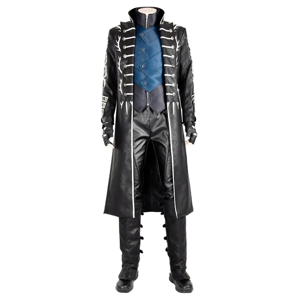 Игра DMC May Cry 5 Vergil Косплей Костюм для взрослых полный костюм Хэллоуин карнавальные