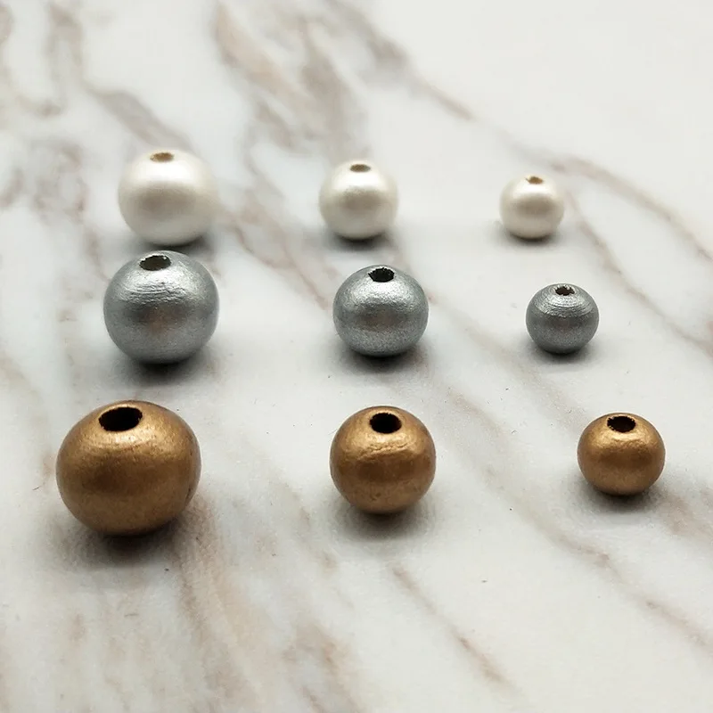 Popular 100Pcs Wooden Beads Round Ball Spacer Beads For Jewelry Making Natural Wood 6mm Silver Plated Beads
Popular 100Pcs Wooden Beads Round Ball Spacer Beads For Jewelry Making Natural Wood 6mm Silver Plated Beads