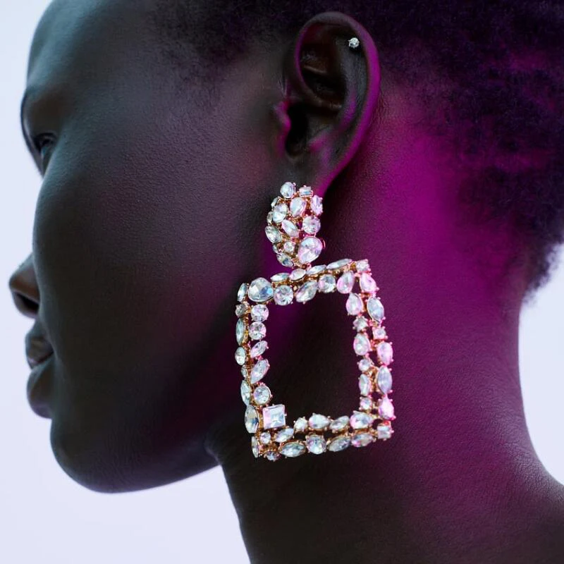 Unique Design Za Jewelry Gold Earrings Punk Statement Crystal Earrings Hollow Square Geometric Earrings Vintage Drop Earrings
Unique Design Za Jewelry Gold Earrings Punk Statement Crystal Earrings Hollow Square Geometric Earrings Vintage Drop Earrings