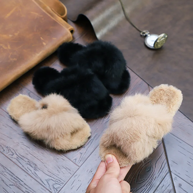 Fashion Girls Sandal Korea Fur Slipper Winter Warm Princess Flat Shoes Home Plush Shoes Kids Baby Real Rabbit Fur Warm Slippers
Fashion Girls Sandal Korea Fur Slipper Winter Warm Princess Flat Shoes Home Plush Shoes Kids Baby Real Rabbit Fur Warm Slippers