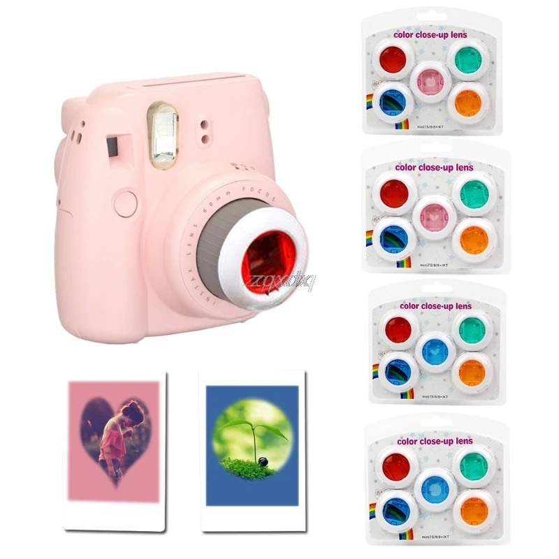 5Pcs Color Filter Close-Up Lens For Fujifilm Instax Mini 7s/8/8+/9 Film Camera July Drop ship
5Pcs Color Filter Close-Up Lens For Fujifilm Instax Mini 7s/8/8+/9 Film Camera July Drop ship