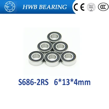 Free Shipping 10 PCS S686-2RS S686RS Bearings 6x13x4 mm Stainless Steel Ball Bearings R1360HH
Free Shipping 10 PCS S686-2RS S686RS Bearings 6x13x4 mm Stainless Steel Ball Bearings R1360HH