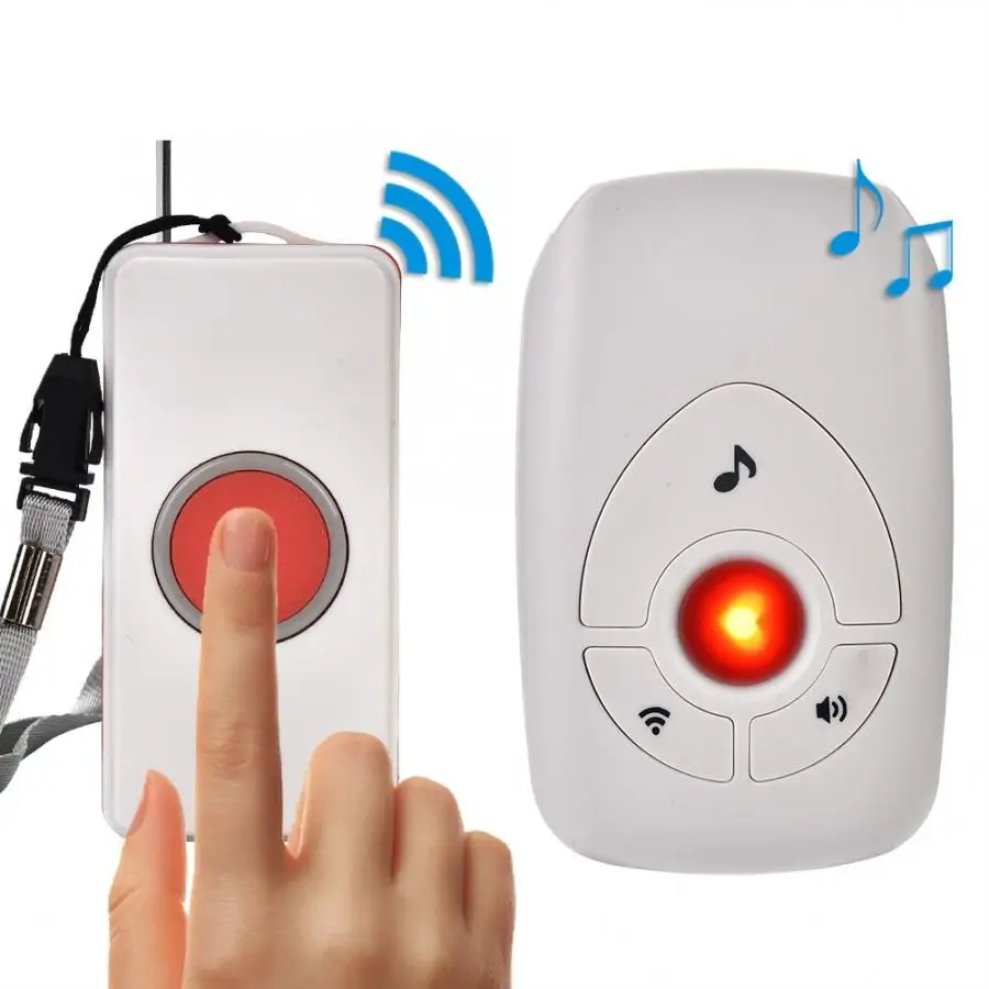 Rechargeable Intelligent Wireless Door Bell Calling Alarm Doorbell Transmitter + Receiver (CN Plug 220V)
Rechargeable Intelligent Wireless Door Bell Calling Alarm Doorbell Transmitter + Receiver (CN Plug 220V)