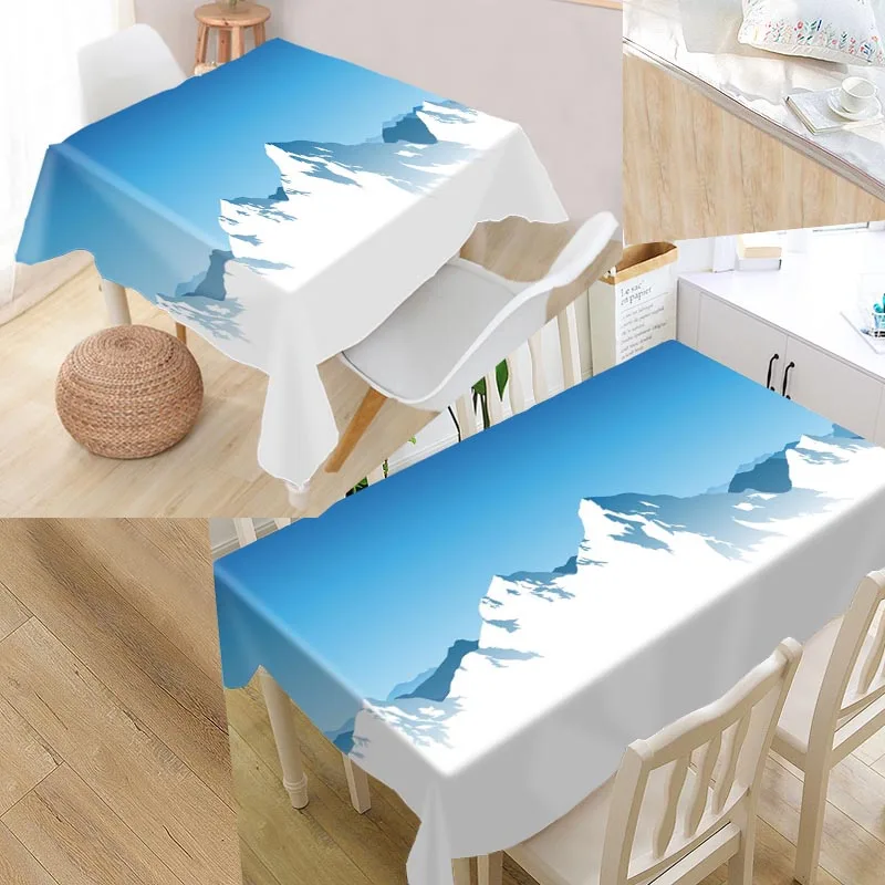 Beautiful snow mountain Table Cover Printing Waterproof Tablecloth More Size Tablecloths Kitchen Wedding Hotel Decoration
Beautiful snow mountain Table Cover Printing Waterproof Tablecloth More Size Tablecloths Kitchen Wedding Hotel Decoration