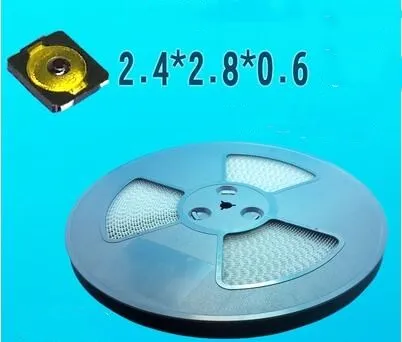 2.4X2.8X0.6mm Four-foot thin film key light touch switch 2.4X2.8X0.6 Tactile Push Button Switch 4PIN smd
2.4X2.8X0.6mm Four-foot thin film key light touch switch 2.4X2.8X0.6 Tactile Push Button Switch 4PIN smd