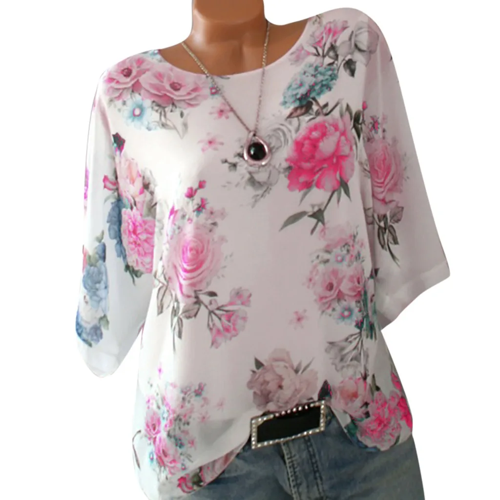 Women Tops Blouse Half Sleeve Womens Tops And Blouses Floral Print Women Clothes Summer 2019 Blouses Plus Size Camisas Mujer
Women Tops Blouse Half Sleeve Womens Tops And Blouses Floral Print Women Clothes Summer 2019 Blouses Plus Size Camisas Mujer