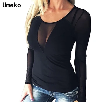 Umeko 2019 Elegant Sexy See-through Women Black Mesh Long Sleeve Bodycon Ladies Plus Size Tops Female Stretchy Women Clothes
Umeko 2019 Elegant Sexy See-through Women Black Mesh Long Sleeve Bodycon Ladies Plus Size Tops Female Stretchy Women Clothes