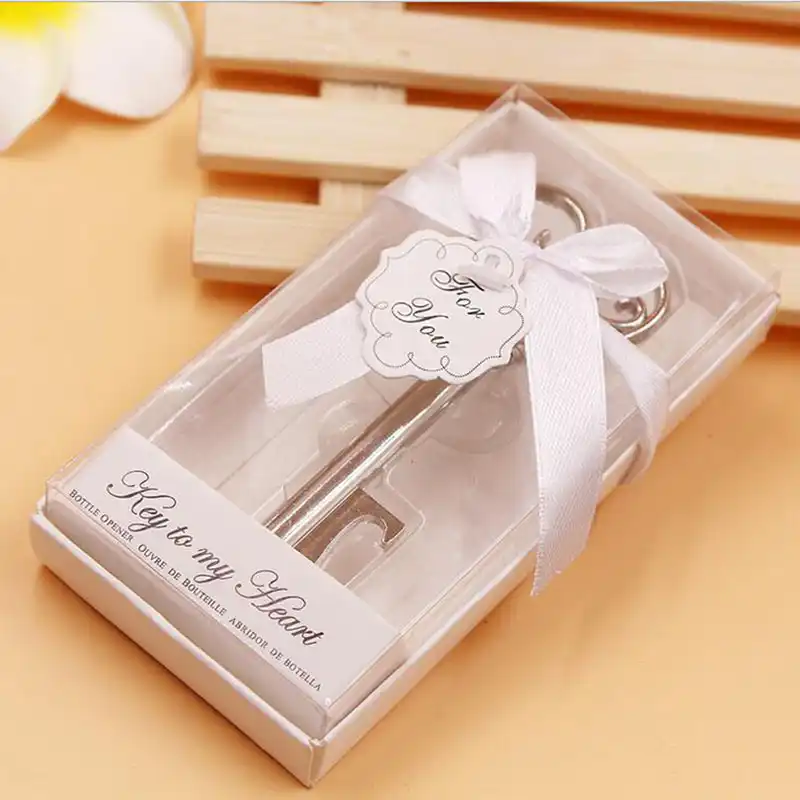key shape bottle opener wedding party favors gift