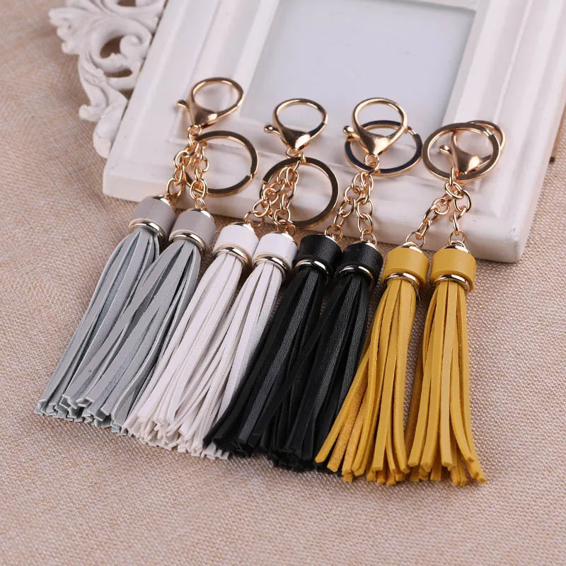 Korea creative tassel keychain pendant car key chain female fashion simple key ring personality bag hanging ornaments
Korea creative tassel keychain pendant car key chain female fashion simple key ring personality bag hanging ornaments