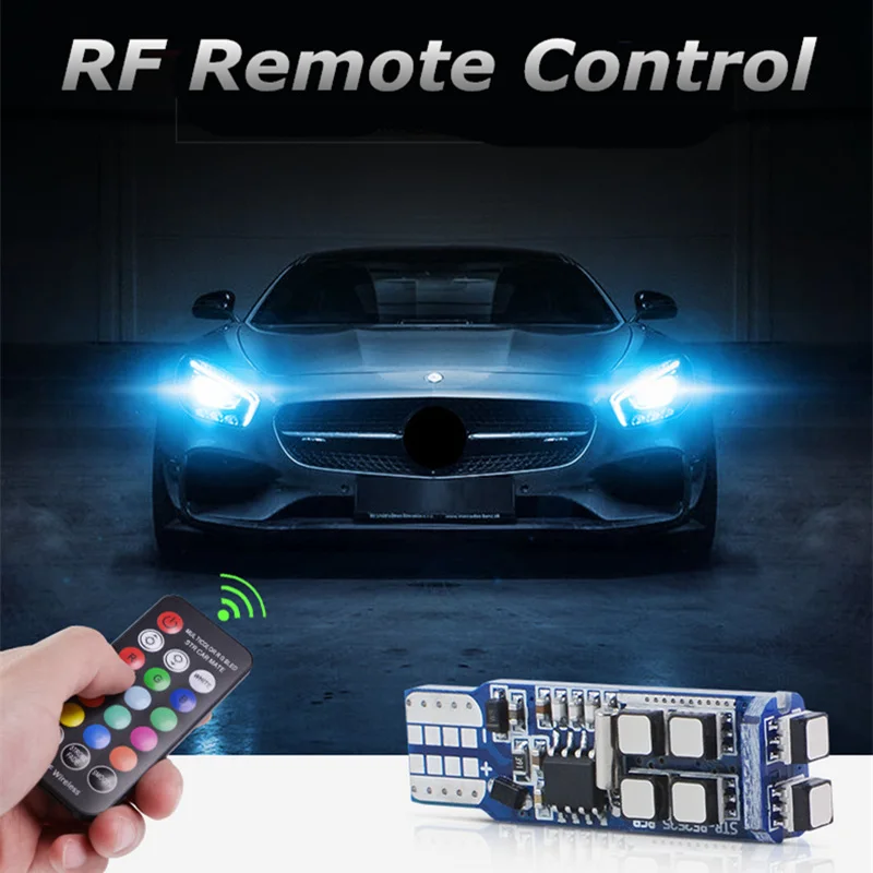 New RGB Led T10/ W5W/194 RGB 10smd Clearance Lights Colorful Multi Mode Car Bulbs With Remote Controller Interior Car-Styling
New RGB Led T10/ W5W/194 RGB 10smd Clearance Lights Colorful Multi Mode Car Bulbs With Remote Controller Interior Car-Styling