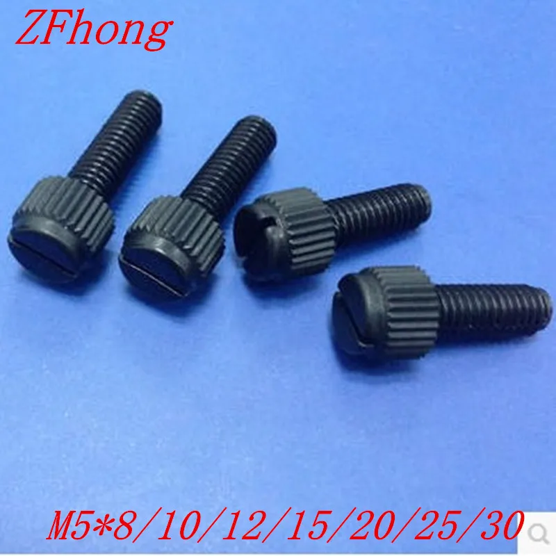 100pcs m5*8/10/12/15/20/25/30 black nylon hand tighten screws , m5 antirust bolt plastic knurled screws insulation bolts
100pcs m5*8/10/12/15/20/25/30 black nylon hand tighten screws , m5 antirust bolt plastic knurled screws insulation bolts