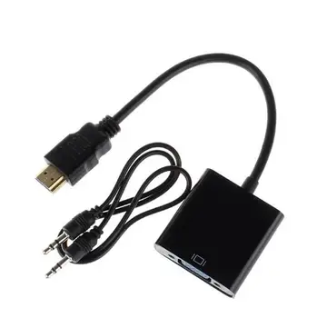 100pcs/lot HDMI to VGA Converter Adapter Male to Female with Audio Cable for Xbox 360 for PS3 Laptop for HDTV Displayer
100pcs/lot HDMI to VGA Converter Adapter Male to Female with Audio Cable for Xbox 360 for PS3 Laptop for HDTV Displayer
